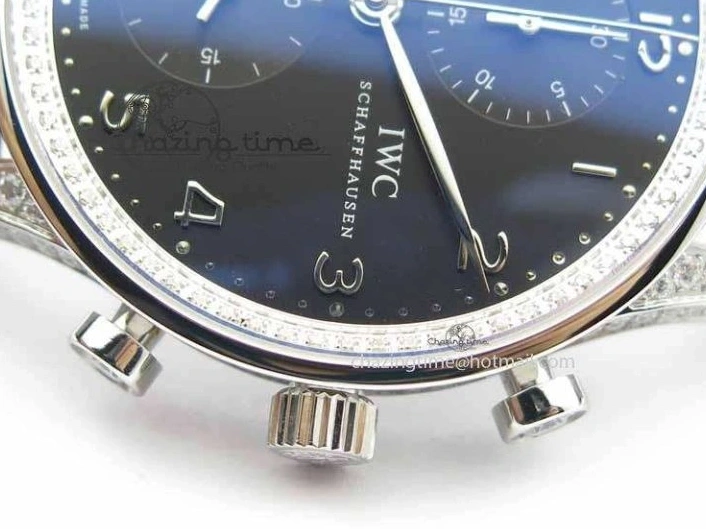 MIROTIME 0415 Portuguese IW3714 Diam ZF V2 1:1 Best Edition Black Dial On Black Leather Strap A79350 (Slim Movement) Lightweight 7245